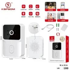 Campainha Com Câmera Vídeo Porteiro Sem Fio Wi-Fi HD Inteligente Smart Home