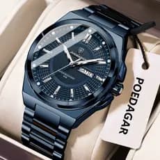 POEDAGAR Topo Militar Relógio Masculino À Prova Dwaterproof Água Luminosa Data Semana Luxo Homem De Aço Inoxidável Quart