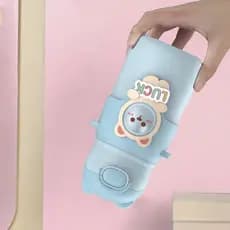 Copo térmico infantil de desenho animado para meninos e meninas com alto valor de aparência, aço inoxidável 316