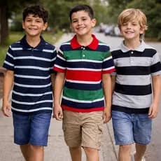 Kit 3 Camisa  Polo Infantil e Juvenil 02 ao 16