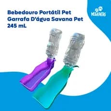 Bebedouro Pet Portátil Garrafa D'água Savana Pet 245 mL