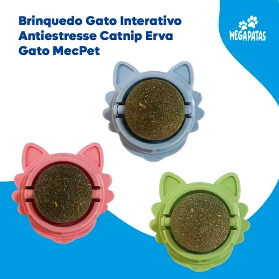 Catnip Carinha de Gato Brinquedo Gato Antiestresse MecPet