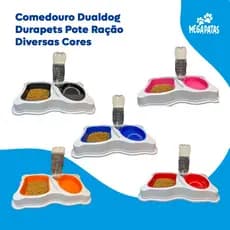 Kit Comedouro Bebedouro Antiformiga Pet Cachorro Gato Durapets 750/550ml