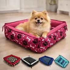 Cama Para Cachorro Caminha Pet Lavável Zíper Gato Cão Dog Bed Luxo Pequeno Médio Grande Macho Fêmea