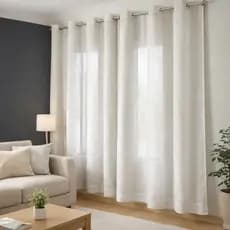 Cortina de Linho Rustico Para Sala Quarto Tecido Elegante 2,80 x 2,30 Metros P/ Varão 2m