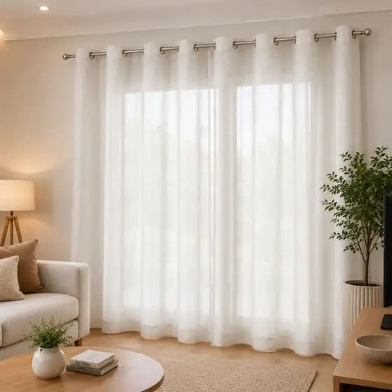 Cortina Linho 4 Metros x 2,80 de Altura Irlandês Sala Quarto Decoração Sem Forro Luxo Rustico Flame