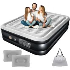 Colchão Inflável Queen Com 2 Travesseiro Inflável 203 * 152 * 46CM