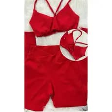 conjunto de calca canelado treino academia.