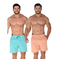 Kit 2 Short Mágico Masculino Estampa Revela na Água Verão Praia Secagem Rápida