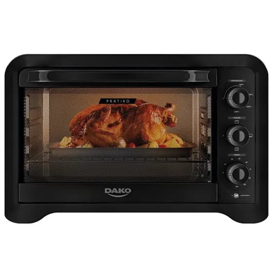 Forno Elétrico Dako Pratiko 50L 127V 1600W - Capacidade Grande para Assar Grelhar e Aquecer