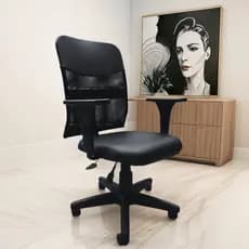 Cadeira de Escritório Ergonômica Mesh NR17 Confortável Office Executiva Trabalho Giratória Secretaria Diretor Cor Preto