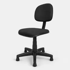 Cadeira Escritório Confortável Ergonômica Home Office Costureira Executiva Secretaria Tecido Fixa