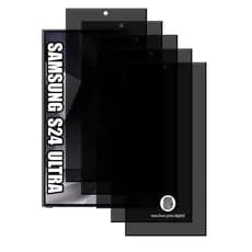 KIT Para Samsung Galaxy S24 Ultra - Películas de Privacidade 3D