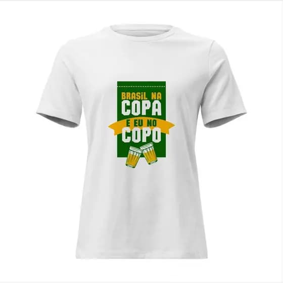 Camisa Feminina Baby Look Brasil Varias Estampas IV