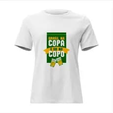 Camisa Feminina Baby Look Brasil Varias Estampas IV