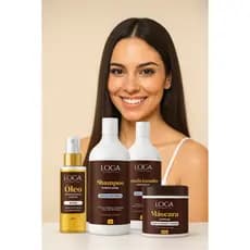 Kit Completo Tratamento Capilar + Shampoo + Condicionador 1L+ MASCARA 500G + Óleo capilar