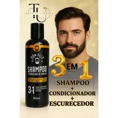 Shampoo Escurecedor de Cabelo Dom Pelo 3 em 1 (250ml)