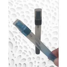 Porta Perfume Viagem Vidro Vazio 10ml Spray Luxo azul e preto