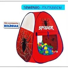 Barraca Infantil Dobrável Company Kids Iglu Vermelha 2 em 1 C/ Janelas