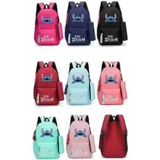 Bolsa Mochila Lilo Stitch Escolar com estonjo  Grande Reforçada Moderna Promoção