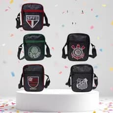 BAG BOLSINHA DO LADO TIME DE FUTEBOL   IMPERMEAVEL UNISSEX IDEAL PARA USO DIARIO