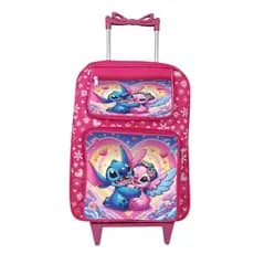 Mochila Com Rodas Infantil Escolar Tam G Stitch&Angel variacao  MININO \\\MININA