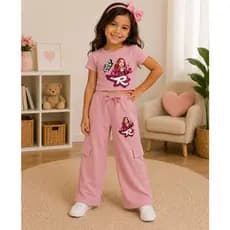 Conjunto infantil  menina Blusa manga Corta + Calca  meia estação Emily vick  4 ao 10
