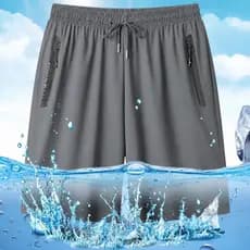 Bermuda Short Masculino Praia Academia Secagem Rapida Esportiva Passeio Treino Casual Slim fit Elastano Ziper