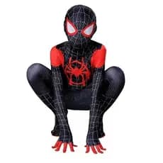 Fantasia de Halloween para Menino, Máscara Preta 3D, Fantasia de Spandex, Macacão Deluxe, Presente de Feriado LLJT MRVG