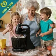 Batedeira Elétrica 2L 7 Velocidades Preta 127V ou 220V