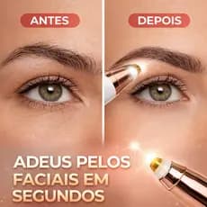 Depilador Facial Elétrico Caneta Removedor Pelos Sobrancelha Buço Nariz USB Portátil Indolor