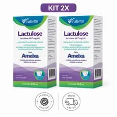 Kit 2x Lactulose 667mg/mL 120ml Original Fonte de Fibras Ameixa