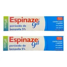 Kit 2 Espinaze gel 5% peroxido de benzila 20g trata cravos e espinhas (acnezil)