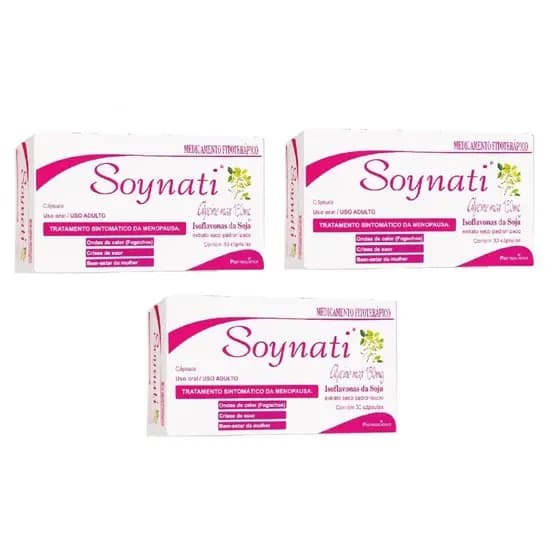 Kit 3x Soynati - Isoflavonas De Soja - Menopausa