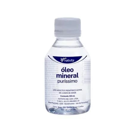 Óleo Mineral Puríssimo Regulador Intestinal 100mL