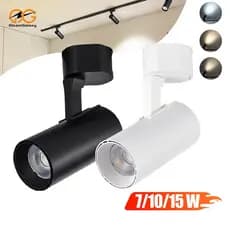 LÂMPADA Spot p/ Trilho - APENAS a Lâmpada! 7W/10W/15W Branco e Preto 3 Tons de Luz (3000/4000/6000)K
