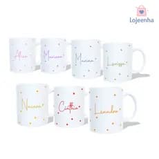 Caneca Personalizada com Nome - Caneca Colorida com Nome - Caneca com Nome Personalizado