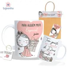 Caneca Pessoa Especial Presente de Deus - Caneca Menina -  Caneca Personalizada com Nome