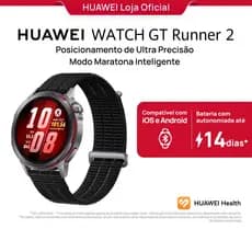 HUAWEI WATCH GT Runner 2 | Smartwatch Relogio | Modo Maratona Inteligente | ECG | GPS | Com uma pulseira extra