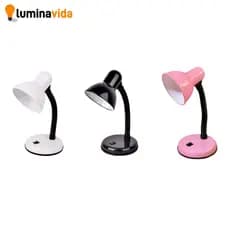 Abajur E27 Moderno Luminária De Mesa Base Flexível Dobrável Articulável 110V-220V Abajur de Estudo
