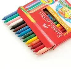 Giz de Cera Faber-Castell c/ 12 + 3 cores