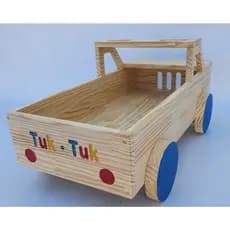 Carrinho Pickup de Madeira – Brinquedos Tuk Tuk