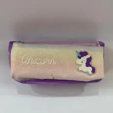 Estojo Escolar Duplo 21cm Unicornio Brilhoso Color