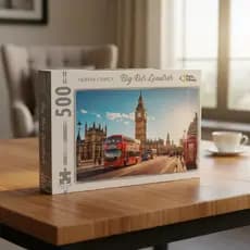 Jogo Quebra-Cabeça Big Bus Londres 500Pçs Pais&Filho