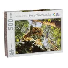 Jogo Quebra-Cabeça Onça Pantaneira 500Pçs Pais&Filhos