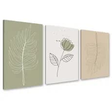 Kit Quadro Decorativo 40x60 cm Sala Minimalista Moderno Grande Recepção Escritório