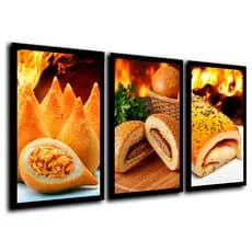 Quadros Decorativos Padaria Coxinha Salgado Hamburgeria Lanchonete