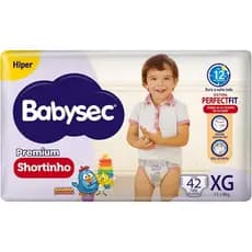 Fraldas Babysec Premium Shortinho Xg42  Hiper