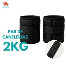 Par Tornozeleira Caneleira 2kg Ajustavel Fitness Academia Treino Musculacao Fitness