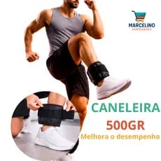 Par Caneleira Peso 500g Ajustavel Tornozeleira Academia Treino Funcional Fitness